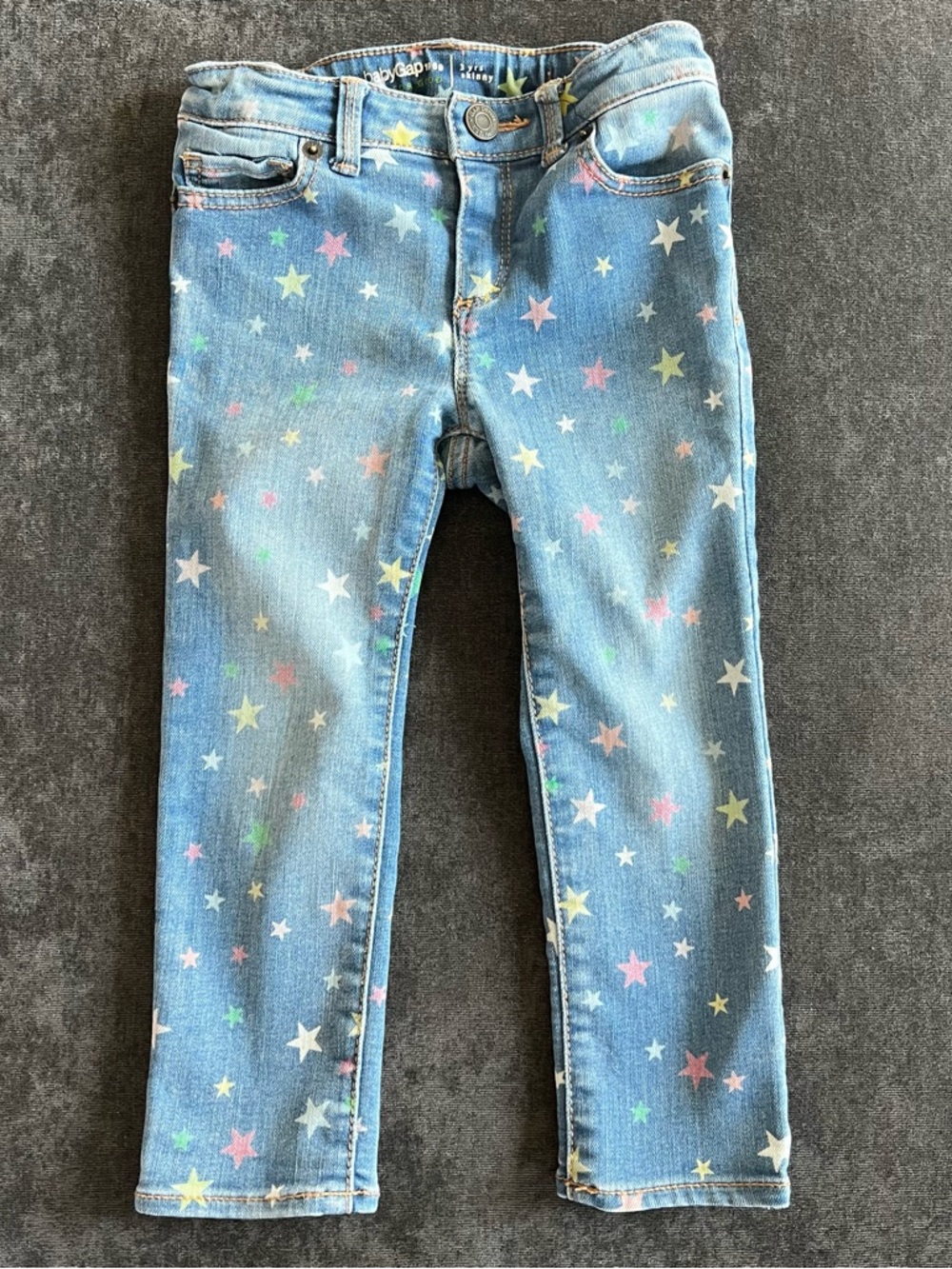 Gap Girls Star Print Skinny Jeans Size 3